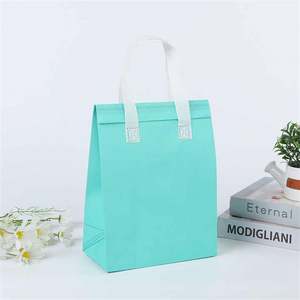 Sacs isothermes réutilisables avec logo personnalisé, sacs isothermes non tissés, sacs isolés pour garder les aliments au frais - Product Image 4