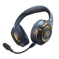Headphone Bass lipat, Headset Gaming Stereo penghilang kebisingan atas telinga