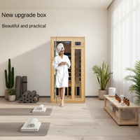 Sauna domestique KXN KXN001, sauna de luxe en bois massif de cèdre, chauffage infrarouge électrique, 5 radiateurs, design moderne, panneau de commande informatique