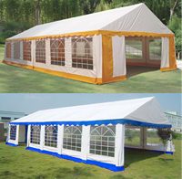 Grande Tente de Réception Robuste pour Événements, Chapiteau de Mariage ou de Fête, Capacités 100, 200, 300, 500 Personnes, Dimensions 20 X 40 (12x6m) et 32 X 16 (10x5m)