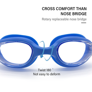 แว่นตาว่ายน้ำ YL1100 สายซิลิโคน แว่นตาว่ายน้ำสำหรับการแข่งขัน เลนส์กันฝ้า  พร้อมที่ครอบจมูกในตัว สำหรับผู้ใหญ่ - Product Image 3