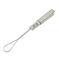 Serre-câble de tension pour câble de descente FTTH en acier inoxydable de type plat et rond de haute qualité S201 S304 pour fil de fibre optique