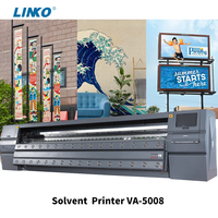 LINKO imprimante grand format 5m de largeur d'impression et huit têtes d'impression 512i VA-5008 d'imprimante à solvant pour panneau publicitaire Billboard...