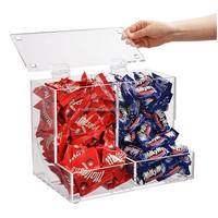 Présentoir à bonbons en acrylique bac à bonbons en acrylique transparent distributeur de bonbons en acrylique boîte à noix présentoir de nourriture