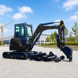 Mini-excavatrice 3,5 tonnes avec moteur Kubota, livraison gratuite, mini-excavatrice sur chenilles pour ferme, excavatrices de 1 tonne, 2 tonnes, petites excavatrices - Product Image 2