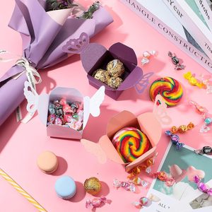 Cajas de regalo de fiesta de mariposa, Mini caja de regalo de boda de Navidad, láser metálico, golosinas para despedida de soltera, materiales reciclados - Product Image 5