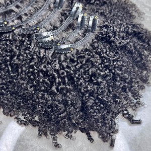 Nuovi Arrivi: <span class=keywords><strong>Extension</strong></span> per <span class=keywords><strong>Capelli</strong></span> <span class=keywords><strong>Afro</strong></span> Cambodgiani Ricci Crespi di Alta Qualità 4A 4B 4C, <span class=keywords><strong>Extension</strong></span> a Clip in Veri <span class=keywords><strong>Capelli</strong></span> Umani - Product Image 2