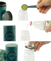 Bouteille d'eau en plastique Tritan sans BPA avec couvercle anti-fuite, bouteille de shaker pour protéines en poudre, lait et boissons