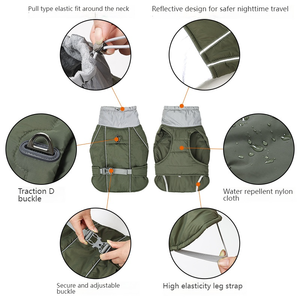 Abrigo impermeable para perros, chaqueta, <span class=keywords><strong>chaleco</strong></span> para uso en exteriores, accesorio sencillo imprescindible para mascotas, para gatos, perros, para mantener el calor y el frío, Otoño Invierno - Product Image 3