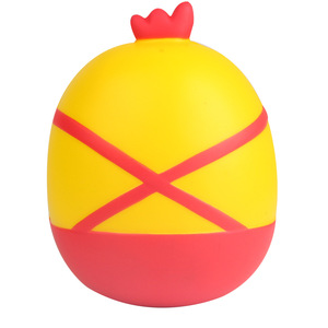 Pu Animal Cute Overalls Chicken Toy Round Slow <b>Rebound</b> Figurine For 2 To 4 Years Unisex Fidget Toys - Product Image 2