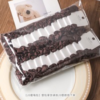 Koreanischer Stil Süße Schleifen-Haarringe Hochelastische Einfache Haargummis Gummiband Spitzen-Haaraccessoires für Frauen und Mädchen