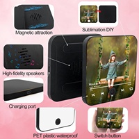 Aimant de réfrigérateur personnalisé DIY Musique Coran Bluetooth - Matériel ABS Imperméable et écologique Sublimation photo personnalisée