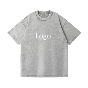 T-shirt in Cotone da Uomo all'Ingrosso, Produttori di <span class=keywords><strong>Abbigliamento</strong></span> con MOQ Basso, Logo Personalizzato, Alta Qualità, Cotone Pesante, Effetto Lavato, Magliette Casual - Product Image 1