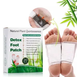 OEM direct buy china foot detox pad health care foot patch lon powder ingredient hot sale bamboo vinegar detox foot patch