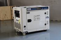 Type silencieux groupe électrogène diesel à faible bruit avec le bon refroidissement à l'air de Dissipation thermique 55dB 7 mètres de gamme 5KVA 20KVA 120V 240V 60HZ