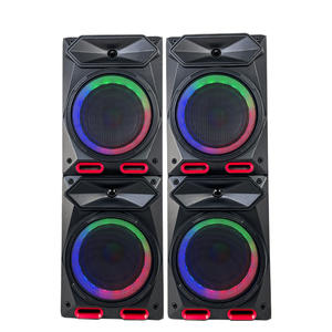 Haut-parleur de fête double 8 pouces en bois avec éclairage <span class=keywords><strong>LED</strong></span> RVB de qualité - Product Image 4