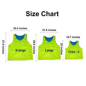 Schnellt rocknende Polyester-Netz westen Benutzer definiertes Logo Reversible Sport trainings westen OEM Soccer Pinnie Football Jersey Neues Design - Product Image 3