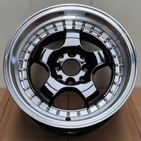 F881431 15 pouces 15x7 15x8 4x100 4x114.3 jantes et roues de voiture en aluminium personnalisées couverture de volant de voiture moyeu de roue