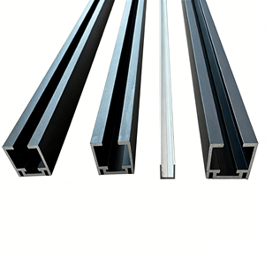 Rail de glissière invisible moderne pour porte coulissante dissimulée de placard, chambre et salle de bain - Product Image 4