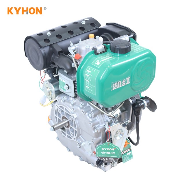 KYHON Single-cylinder Four-stroke Air-cooled Direct Injection Diesel Engine 0.296L 5/5.4HP Euro 2 Emission High Electric Start