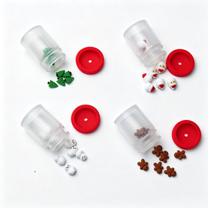 Mini Christmas Wishing Bottle Focal Beads for <b>Pens</b> Transparent Shaker Jar Food Grade BPA Free Silicone Beads <b>Pen</b> Keychain - Product Image 3