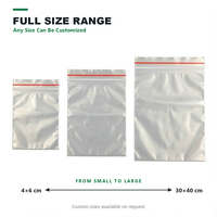 Sachet refermable personnalisé en LDPE transparent pour emballage de graines, pochette OEM, taille et logo personnalisés, échantillon gratuit
