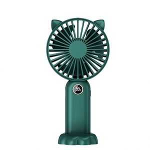Wholesale Logo Rechargeable Gifts Digital Display Silent and Powerful Wind <b>Mini</b> USB <b>Desk</b> Fan - Product Image 1
