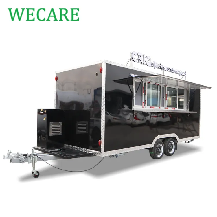 WECARE klassischer quadratischer Food Truck Restaurant Fast Food Trailer für Bäckerei USA