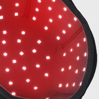 Gorra de terapia de luz roja de 660nm de venta caliente de fábrica, gorra LED con 108 perlas de luz para el crecimiento del cabello, cuidado del cuero cabelludo, color personalizado