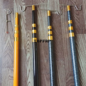 2m 3m 4m 5m 6m 7m 8m Free Positioning Locking Fiberglass Telescopic <b>Pole</b> - Product Image 2
