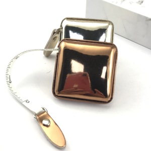 프로모션 150cm 60 인치 라운드 Funy 미니 사용자 정의 개폐식 PU 가죽 재단사 줄자 인쇄 로고 - Product Image 1