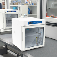 Congélateur pour médicaments de pharmacie 2-8 degrés 55L Mini réfrigérateur de laboratoire en acier inoxydable