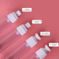 Sérum en plastique vide bouteille à pompe sans air rechargeable pour soins de la peau 30ml 50ml