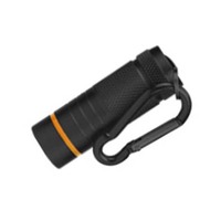 Senter LED Mini Alloy Aluminium Grosir dengan Gantungan Kunci, Senter Elektrik Portabel dengan Carabiner untuk Alat Bertahan Hidup saat Berkemah di Luar Ruangan
