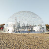 Luxe 20m galvanisé Transparent étanche dôme géodésique Play Show Concert affaires cérémonie chapiteau de fête tentes d'événement en plein air