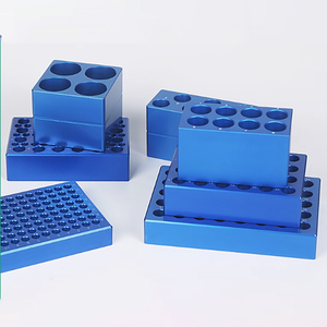 Caja de hielo de laboratorio de aleación de aluminio Bloque de enfriamiento de laboratorio enfriador de tubo <span class=keywords><strong>PCR</strong></span> para protección de muestras - Product Image 1