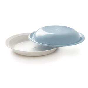 Contenitore per Alimenti in Policarbonato Piatto con Coperchio 24 Cm - Product Image 1