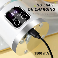 Draagbare blenderbeker, draadloos, mini USB, 6/12 messen, 3.7/7.4V oplaadbare sapcentrifuge beker voor smoothies en shakes