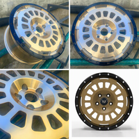 Jantes Viaol personnalisées de 16, 17 et 18 pouces, forgées, à l'aspect beadlock, 5x127, 5x150, 5 trous, bronze, compatibles avec Jeep Wrangler Gladiator