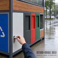 Station de tri des déchets intelligente anti-parasites avec conception résistante aux rongeurs et compartiments scellés pour une collecte hygiénique.