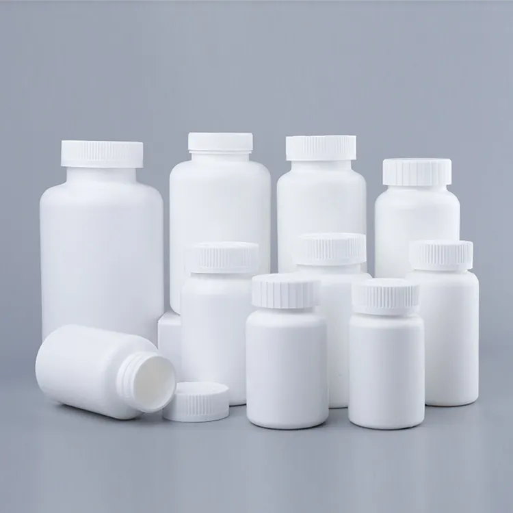 100ml 120ml 150ml 200ml 250ml PE White Empty Plastic Pill Medicine Bottles Gummy Supplement Container with heat Induction seal