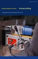 Perceuse à base magnétique de qualité industrielle Dongcheng, moteur tout cuivre, personnalisable OEM, multifonction, pour perçage de trous creux