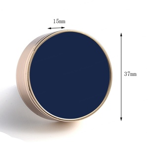 Désodorisant de voiture en métal personnalisé, forme circulaire simple, impression UV bleue, vente chaude - Product Image 3