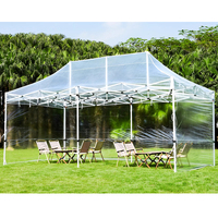 Tente à baldaquin en plastique transparent pour glamping tente d'extérieur à baldaquin tente à baldaquin de luxe transparente