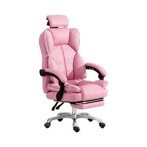 Chaise de bureau ergonomique pivotante réglable en hauteur, design moderne, dossier confortable pour une longue assise, idéale pour le télétravail - Product Image 5