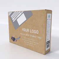 Boîte d'emballage personnalisée en carton pour ordinateur portable, vide, avec impression sur mesure