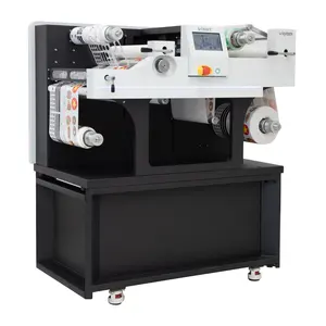 China good supplier rotary die cutting machine roll label slitting rewinding machine rotary labels cutting machine for sale