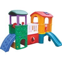 Ensemble de toboggans d'intérieur en plastique amusants pour enfants Équipement de terrain de jeu pour petits jeux avec toboggan