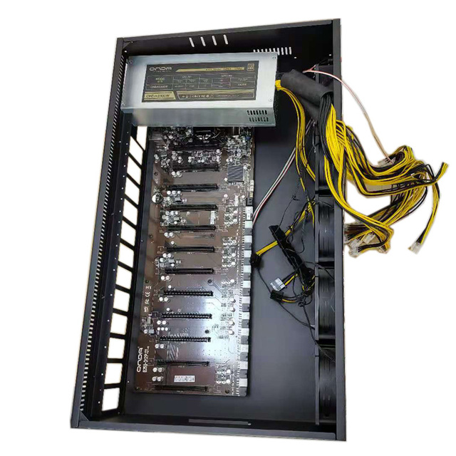 Powerful 4u Rack Server 12 GPU Server Case 2400W PSU with Motherboard