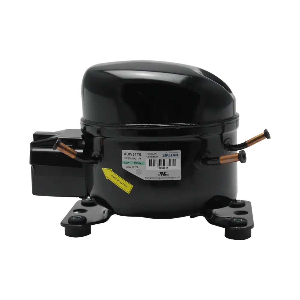 ADW51T6 Refrigeration Compressor for R134a Refrigerant 60Hz 110/120V fridge compressor